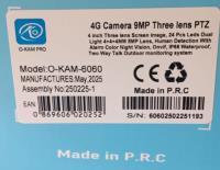 O-KAM-6060 4MP+4MP 5MP 4MM 4G OKAM  Mobil  Kamera SOLAR 4G KAMERA OKAM
